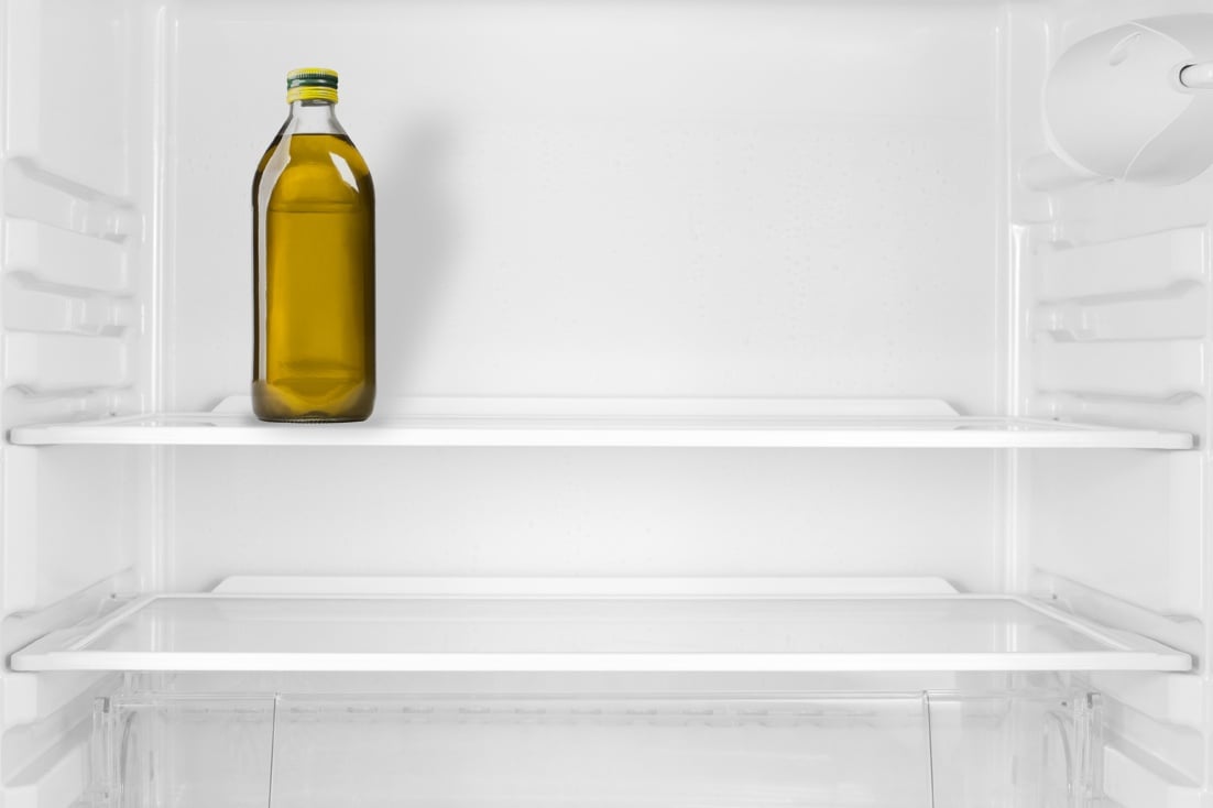 Should olive oil be stored in the refrigerator?